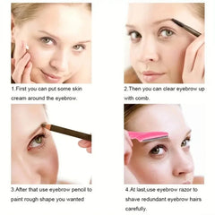 30/12/10 Pcs Random Color Set Multipurpose Eyebrow Razor Tools And Facial Razor With Precision Cover,Safety