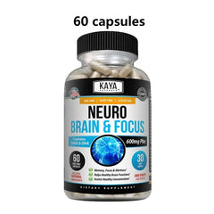 Nootropic Brain & Focus Supplement - Neurokines & B Vitamins - for Memory, Mental Focus, Cognitive Function & Learning Accuracy