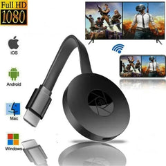 جهاز VIKEFON G2 بشاشة عرض MiraScreen بدقة 1080 بكسل، متوافق مع HDMI وواي فاي، دونجل Miracast محمول، متوافق مع شاشة التلفزيون المرآة