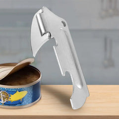 Portable Bottle Jar Opener Stainless Steel Hand Held Can Opener Safe Cut Can Kitchen Gadget For Emergency Bottle Opener Party