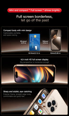 WORLD PREMIER SOYES ONEMYTH  Mini SmartPhone 16Pro 4.0" Android 10, Dual SIM, 2000mAh, 5MP Camera, 2GB+16GB, Face Unlock