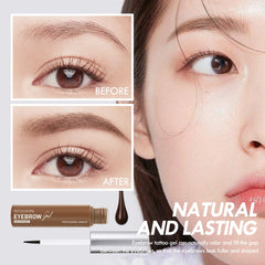 1PC Lazy Makeup Eyebrow Enhancers Liquid Gel Long Lasting Waterproof Film Forming Tear Off Brow Tattoo Tint For Eyebrow Makeup