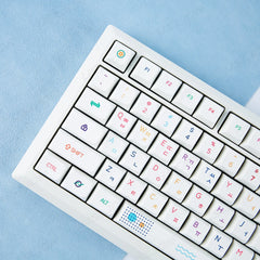أغطية مفاتيح كورية من مادة PBT مكونة من 127 مفتاحًا، بتصميم نيون، XDA Profile، للوحة مفاتيح الألعاب الميكانيكية RGB، لمفتاح Cherry MX