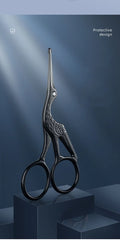 Facial Hair Scissors Rounded Professional Stainless Steel Mustache Nose Hair Beard Eyebrows Eyelashes Trimming Clippers