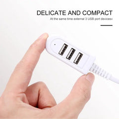 كابل تمديد شاحن موزع 5 فولت متعدد المنافذ من One for Three، كابل تمديد خارجي، موزع USB3.0