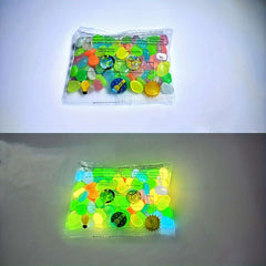100pcs Glow In The Dark Pebbles, Resin Luminous Stones For Landscape, Garden Paths, Potted Plants, Parks, Aquarium Decor,