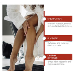 Cherry Sugar Body Scrub Gently Exfoliates, Cleanses, Moisturizes, Moisturizes, and Nourishes Body Care