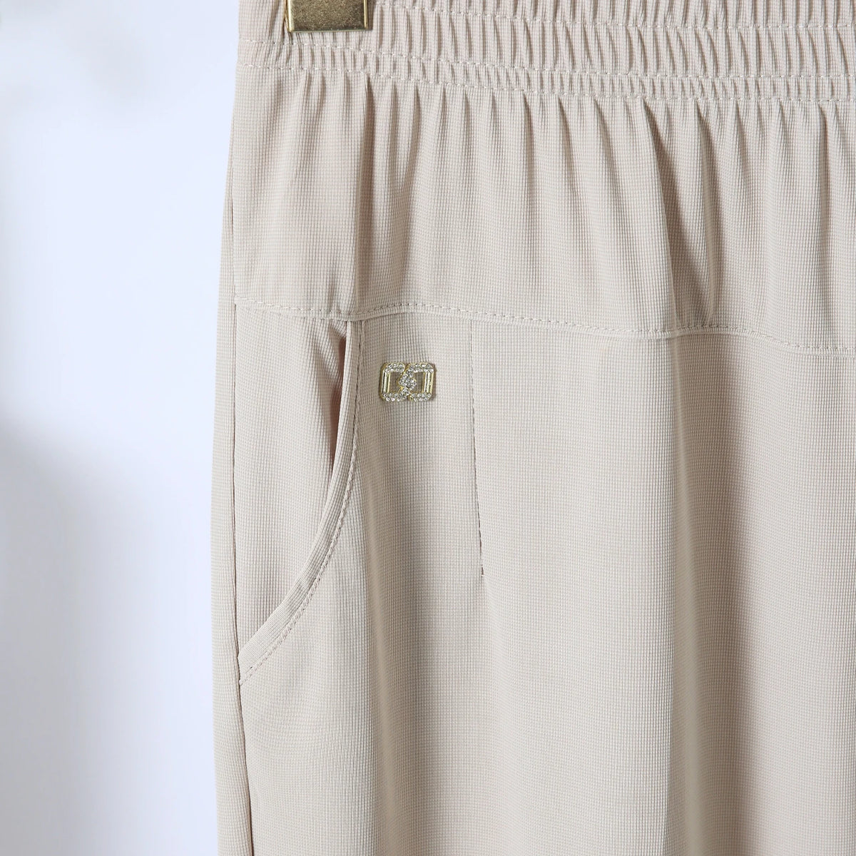 Summer women's soft pants/Capri pants plus size casual pants 2025 elastic waist office casual outdoor pants