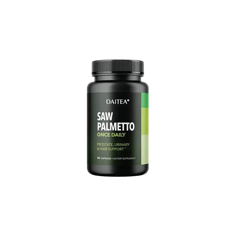 DAITEA Saw Palmetto once daily supplement bottle, 30 capsules