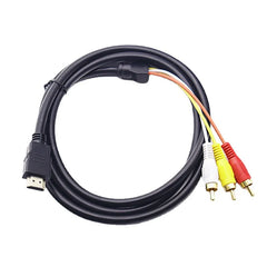 HDMI-compatible to 3RCA Cable One-way For HD Player Devices Capable Of Automatic Decoding