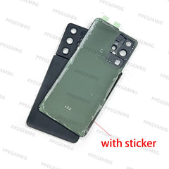 S21ultra Glass For Samsung S21ultra s21 ultra G998 Battery Back Cover Rear Door Lid Panel Shell Housing Case Camera Lens Parts