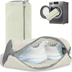 Washing Shoes Bag Protector Fluffy Fibers Polyester Washing Shoes Machine Friendly Laundry Bag Drying Bags Storage Organize