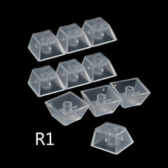 10Pcs Transparent ABS Keycaps Mechanical Keyboard Matte Backlit for Key caps For Cherry Gateron Kailh