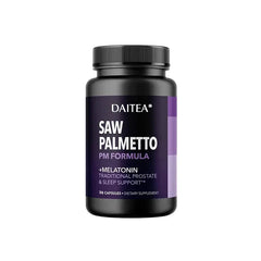 Men's Nighttime Saw Palmetto Extract Supplement - For Frequent Nighttime Urination and Sleep Health, Non-GMO