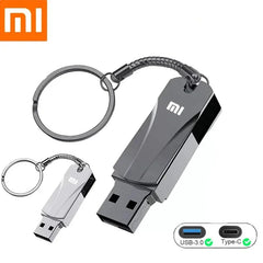 محرك أقراص فلاش USB 3.2 فائق السرعة من شاومي بسعة 16 تيرابايت، محرك أقراص USB 3.2 فائق السرعة لنقل المعادن، محرك أقراص USB 8 تيرابايت مقاوم للماء من النوع C، محرك أقراص SSD USB