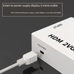 HD 1080P VGA to HDMI Adapter HDMI to VGA Converter with Audio Interface HDMI-compatible Adapter for Notebook Xbox360 DVD PS3 PC