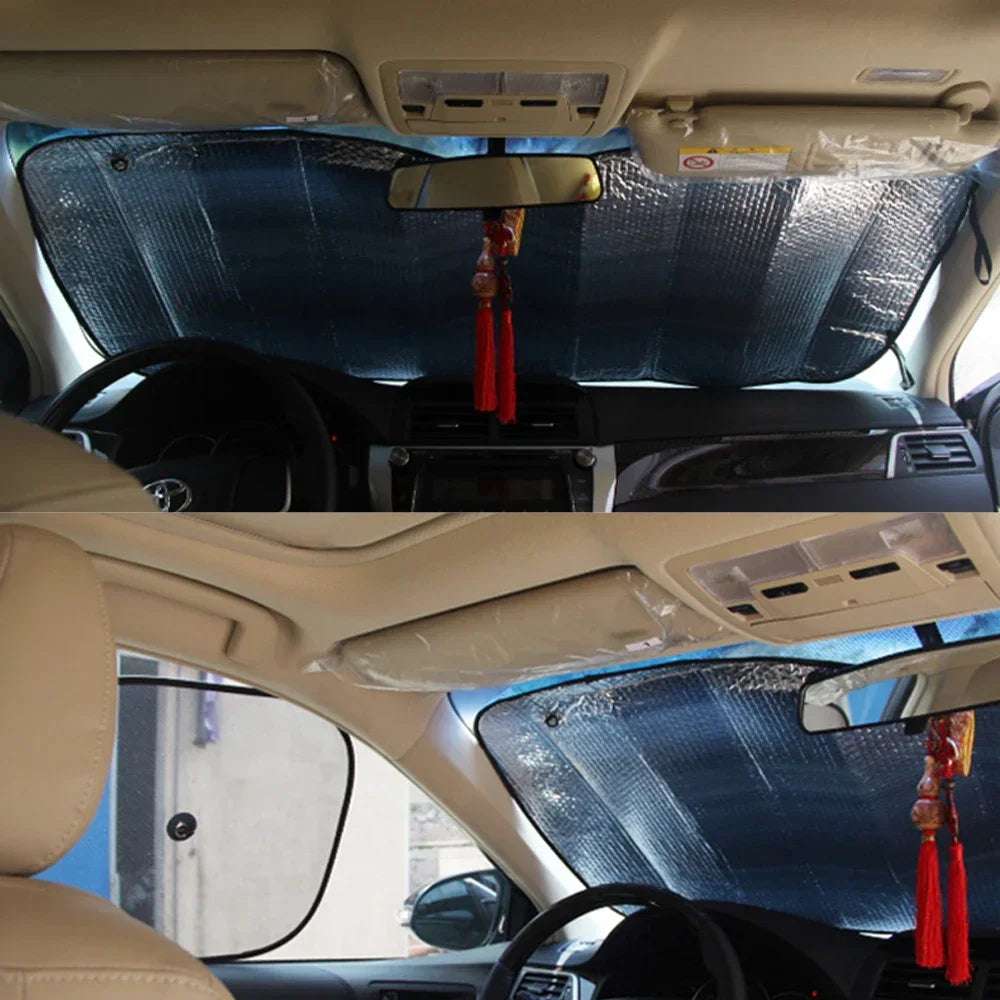 Car Sunshade Front Rear Window Curtain Shade Sun Protector Windshield Visor Cover Foldable Baby Car Retractable UV Protection