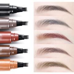 Four-pronged eyebrow pencil,waterproof,long-lasting,non-decoloring,four-pronged wild eyebrow pencil,liquid water eyebrow pencil