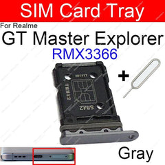 حامل بطاقة SIM لهاتف Realme GT Neo Neo Flash GT Neo2 2T GT Master Explorer 5G Nano محول بطاقة SIM أجزاء حامل البطاقة