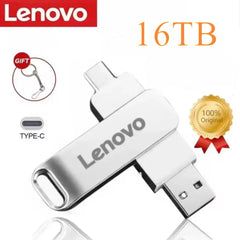 Lenovo 16TB USB 3.2 Pen Drive 8TB High Speed Transfer Metal Portable SSD Pendrive Cle U Disk Flash Drive Memoria 4TB USB Stick
