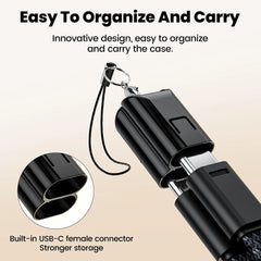 Olaf 60W USB Type C to Type C Cable Data Short Cable For iPhone 15 16 Samsung Xiaomi Fast Charging USB C to ios Cable Keychain