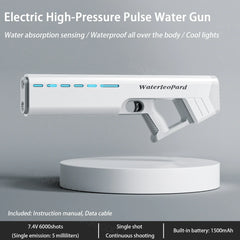 Hot Sales Waterproof Fully Automatic Water Gun Toys With Light Water Pistol Spray Blaster Absorbing Summer Pool Toys For Kids