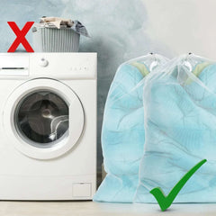 Large Size Laundry Mesh Bag Solid Color Drawstring Laundry Bag Anti-snagging Anti-deformation Mesh Clothes Washing Bag 60x90cm