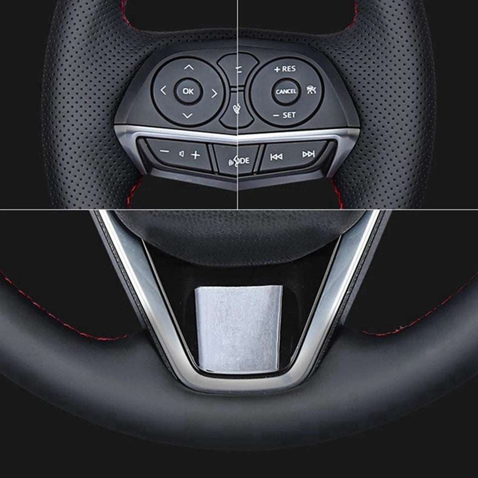 Microfiber Leather Car Steering Wheel Cover For Toyota RAV4 AX50 Corolla G12 Axio Altis Camry Xv70 Avalon Steering Case