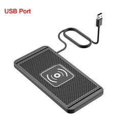 Car Wireless Charger Silicone Non-Slip Pad for iPhone 15 14 13 12 Samsung S24 S23 Xiaomi Car Phone Fast Induction Charging Pad