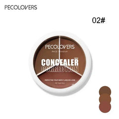 3 Colors Concealer Palette Eyeshadow Base Palette Matte Contour Concealer With Brush Covering For Dark Circles Concealer Cream
