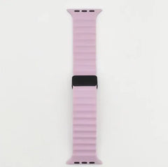 حزام سيليكون لساعة Apple Watch 49 مم 45 44 40 41 38 42 مم سوار مغناطيسي iWatch Ultra series 7 6 3 se 8 9 Ultra 2