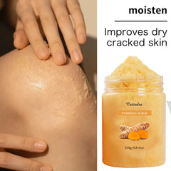Catindra Turmeric Body Scrub Cleansing Exfoliator Removes Dark Spots Melanin Moisturizing Skin Care Exfoliating Scrubs
