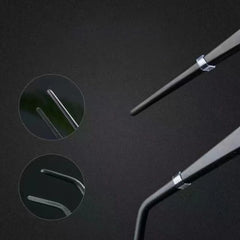 27/38/48cm Aquarium Plant Tweezers Multifuctional Stainless Steel Elbow Tweezers Fish Tank Aquascape Tools Aquarium Feeding Tong