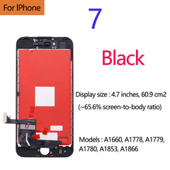 AAA+++ Quality For iPhone 5 5s 5c 6 7 LCD Display Touch Screen For 6s 7 8 Plus SE 100% Brand New LCD Digitizer tempered+Gifts