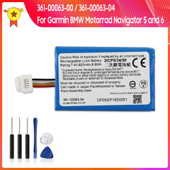 بطارية بديلة 361-00063-00 361-00063-04 920 مللي أمبير/ساعة لجهاز Garmin BMW Motorrad Navigator 5 6 بطاريات عالية الجودة مع أداة