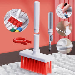 5 in 1 Keyboard Cleaning Brush Kit Keycap Puller Earbuds Cleaner for Airpods Pro 1 2 3 4 Bluetooth Earphones Case Cleaning Tools