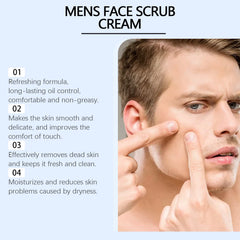 Exfoliating Moisturizing Men's Face Oil Control Scrub Cream Exfoliating Face Remove Blackhead Grease Nourish Soothing Skin Care