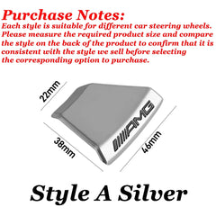 ABS Car Steering Wheel Emblem Sticker Interior Badge Decoration for Mercedes Benz W205 W168 W108 AMG W176 W204 W212 GLC CLA GLA