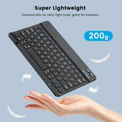 7/10inch Bluetooth Keyboard Wireless Keyboard Bluetooth Mini English Russian Keyboard Rechargeable For ipad Phone Tablet