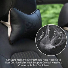 Car Seat Headrest with Breathable Mesh, Auto Safety, Head and Neck Rest, Relax Pillow, Cushion, Auto Protector