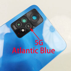 For Xiaomi Redmi Note 11 Pro 4G 5G , A+ Glass Back Rear Housing Cover 11E Pro Back Door Replacement Hard Battery Case