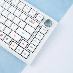 أغطية مفاتيح كورية من مادة PBT مكونة من 127 مفتاحًا، بتصميم نيون، XDA Profile، للوحة مفاتيح الألعاب الميكانيكية RGB، لمفتاح Cherry MX