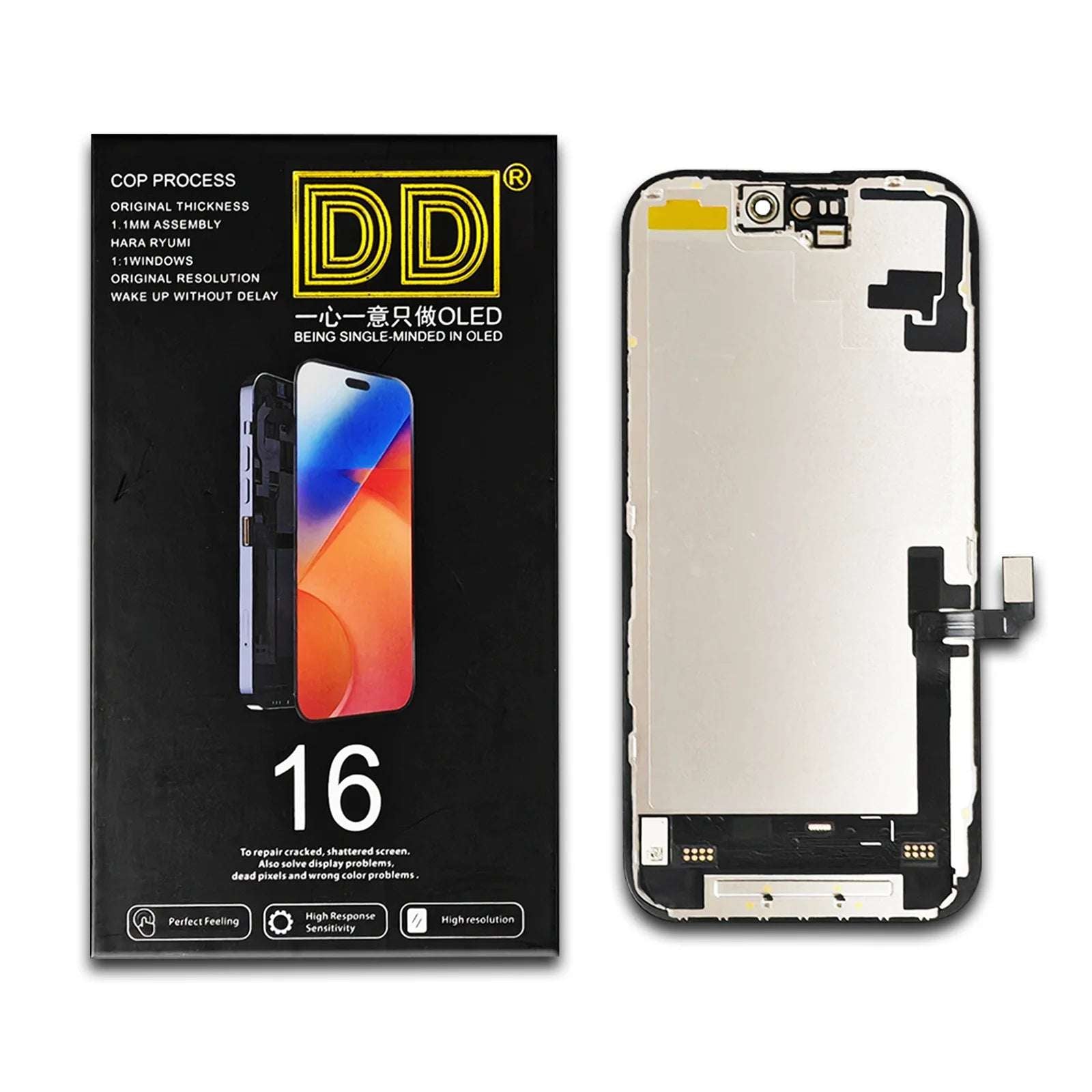 DD 16PM OLED Display For iPhone 13 13Pro 13Promax LCD Display Touch Screen Digitizer For XS MAX 14 14Plus 14Pro 15 16E Soft/Hard