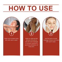 Body Scrub Exfoliating Deep Cleaning Dead Skin Remover Anti Acne Brightening Knee Elbow Moisturizing Whitening Repair Skin Care