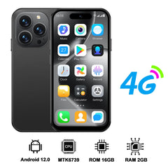 هاتف SERVO S16 Mini 4G LTE الذكي اللطيف بنظام Android 12.0 OS 2/3GB RAM 16/64GB ROM Google Play شاشة 4.0 بوصة هواتف محمولة صغيرة الحجم