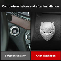 One Click Start Protection Cover For Automobile Interior Decoration Paste Ignition Ring Decoration Car Decor Car Accessories