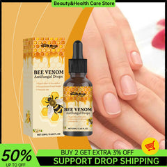 Bee Venom Antifungal Drops Nail Soothing Growth Bee Venom Nail Treatment Cleaning Spray for Hand Foot Nails Protection Care