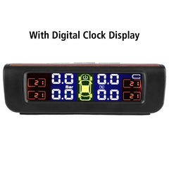 Tire Pressure Monitoring System Temperature Warning New C External Battery Version Sensors Solar TPMS Car Tyre Pressure Monitor