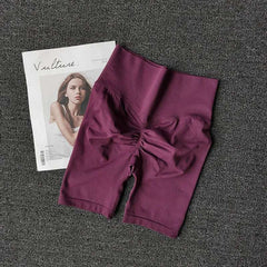 Summer Seamless Yoga Shorts High Waist Workout Shorts Women Sexy Booty Tummy Control Gym Leggings Breathable Running Shorts