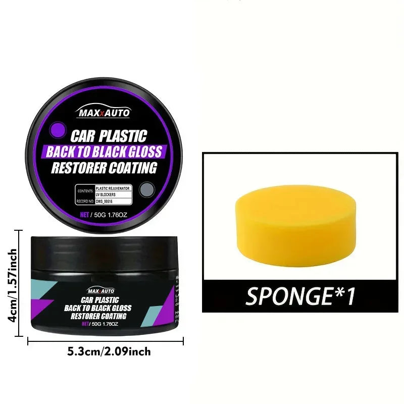 Car Universal Leather and Plastic Repair Polishing Wax Automotive interior reconditioning cream for leather/plastic/rubber care - Mumzar